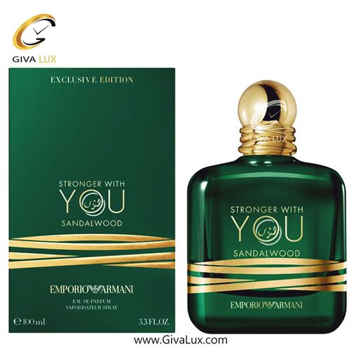  ادو پرفیوم  یونیسکس اورجینال مدل Giorgio Armani Stronger With You Sandalwood | جورجیو آرمانی استرانگر ویت یو صندل وود حجم  100 میل